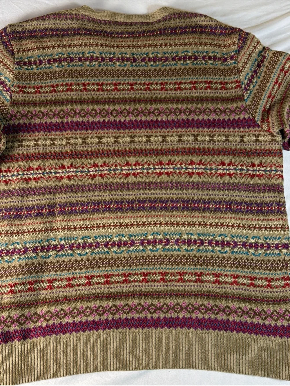 RALPH LAUREN Purple Label Womens Size XL Purple Cable Knit Linen Silk Sweater